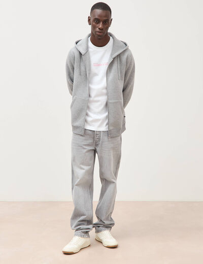 T-shirt en coton manches courtes blanc homme