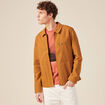 Blouson zipp&eacute; droit camel homme