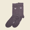 Chaussettes fabriquées en France gris foncé homme