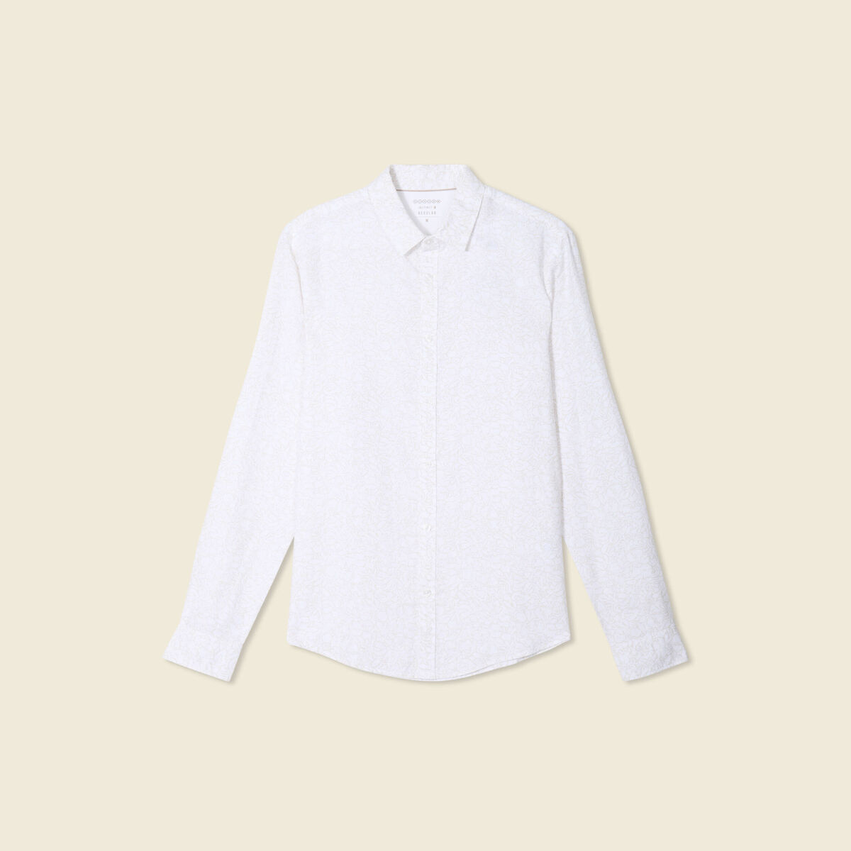 Chemise manches longues blanc homme