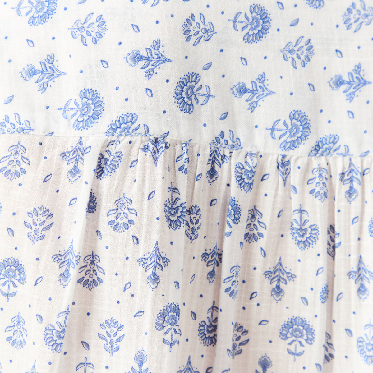Chemise &agrave; manches longues bleu femme