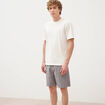 Bermuda gris fonc&eacute; homme
