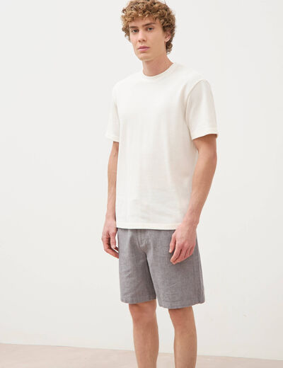Bermuda gris fonc&eacute; homme