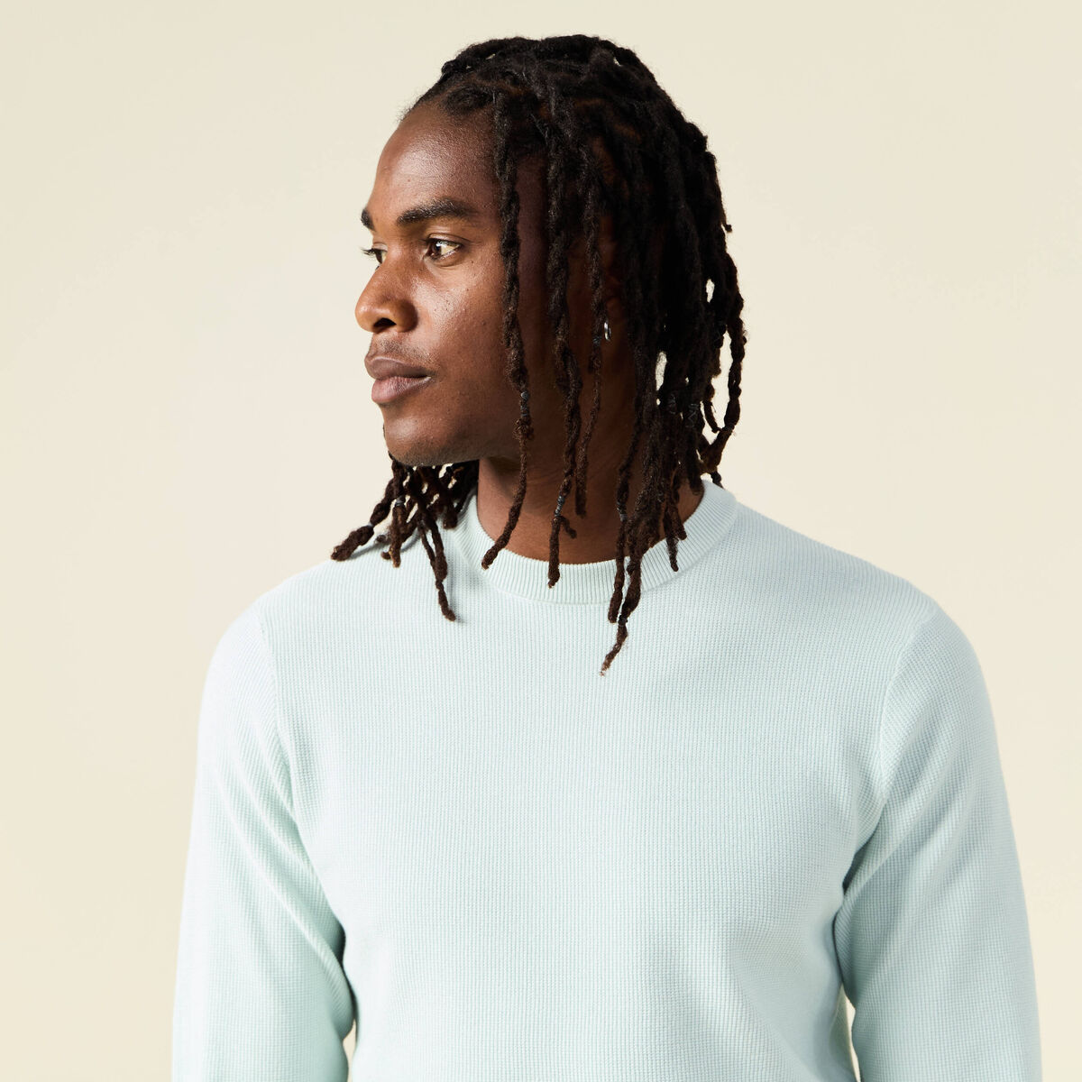 Pull éco-responsable bleu clair homme