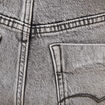 Jeans mom 7/8&egrave;me denim snow gris femme