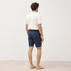 Bermuda bleu fonc&eacute; homme