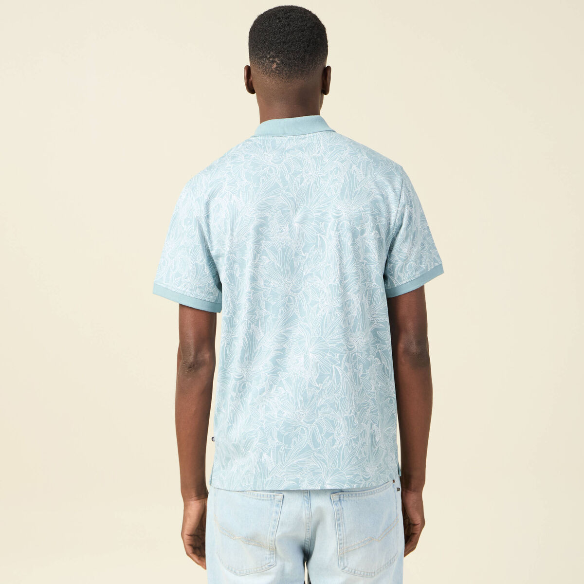 Polo éco-responsable vert homme