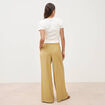 Pantalon loose taille standard camel femme