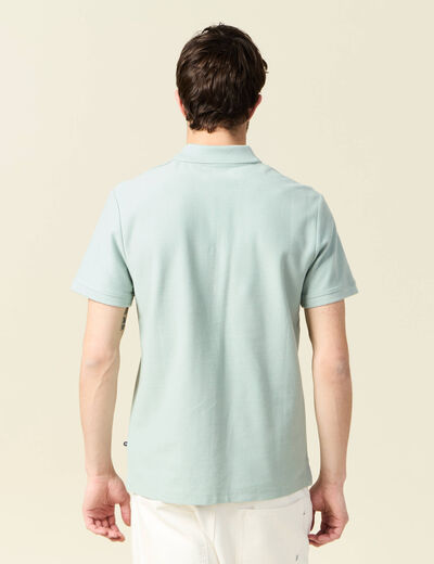 Polo manches courtes vert clair homme