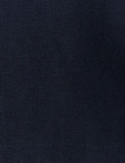 Blouson zippé col teddy bleu marine homme