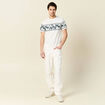 Jeans large relaxed denim blanc homme