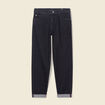 Jeans girlfriend 5 poches denim gris femme