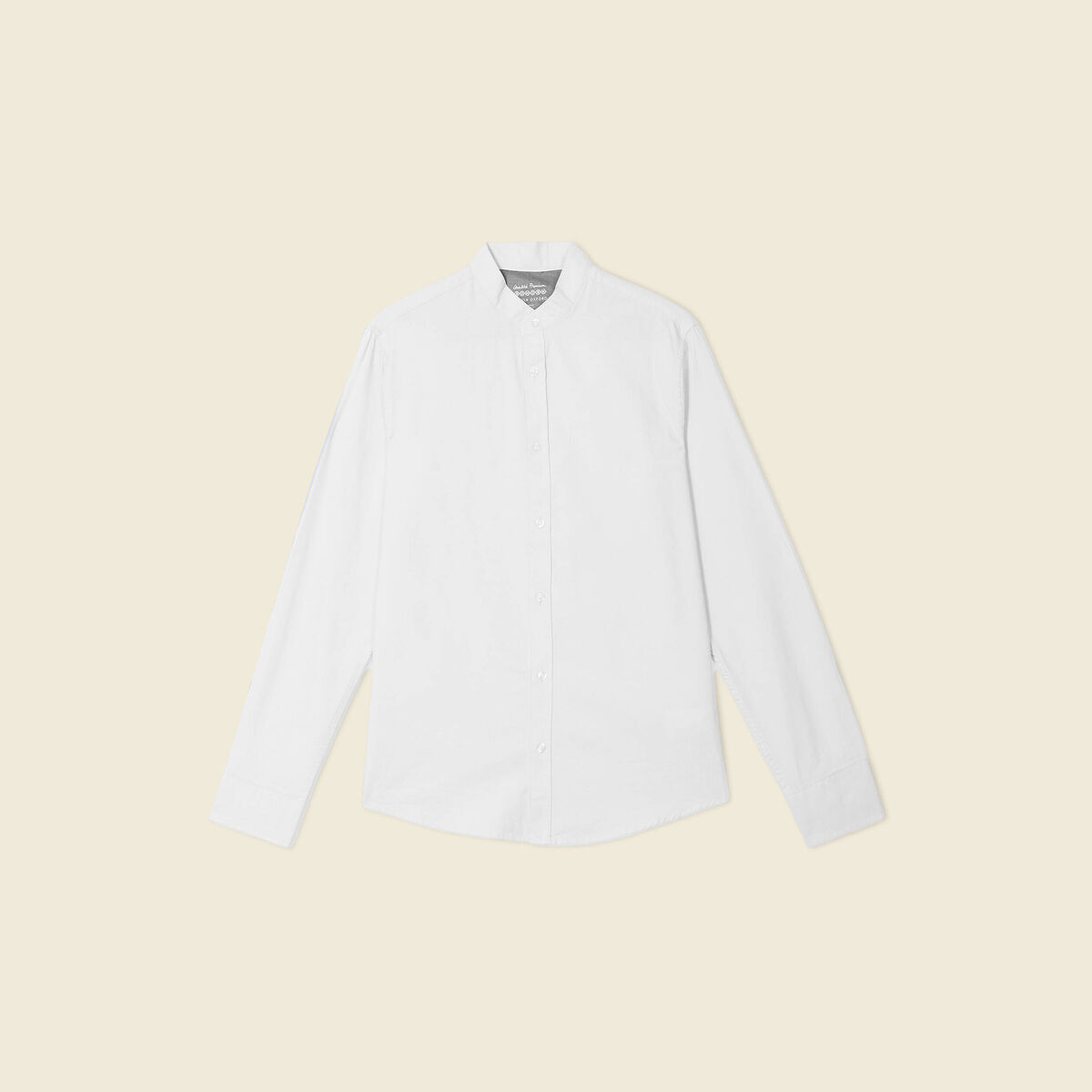 Chemise col mao bleu clair homme