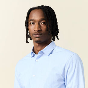 Chemise manches longues bleu homme