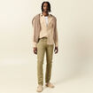 Jeans éco-responsable straight vert kaki homme