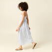 Robe sans manches en coton bleu clair femme