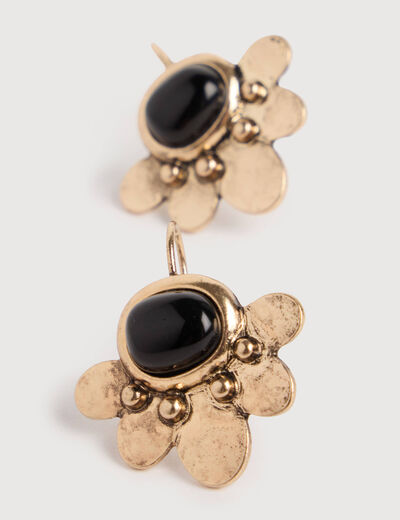 Boucles d'oreilles noir femme