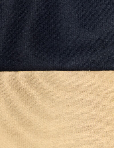 Sweat &agrave; capuche 1 poche bleu marine homme