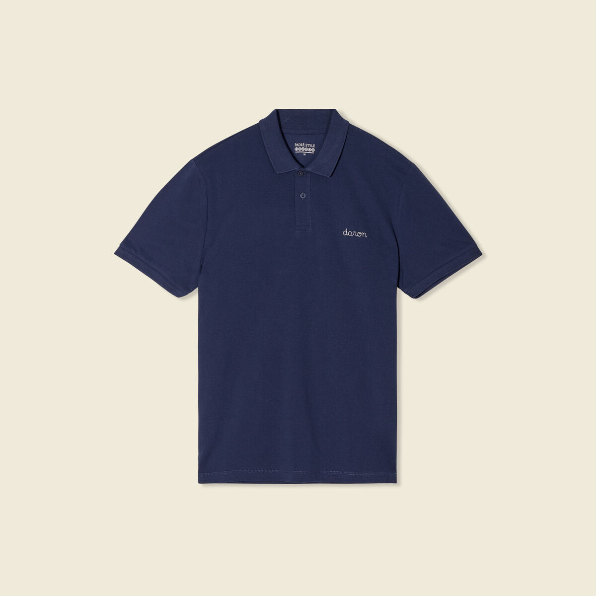 Polo manches courtes bleu marine homme