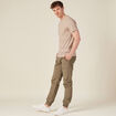 T-shirt manches courtes marron foncé homme