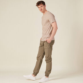T-shirt manches courtes marron foncé homme
