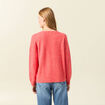 Pull manches longues orange femme