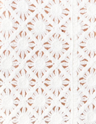 Débardeur en crochet ecru femme