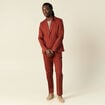 Pantalon chino marron cognac homme