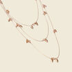 Collier multichaînes couleur or femme