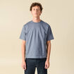 T-shirt en coton bleu gris homme