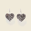 Boucles d'oreilles couleur argent femme