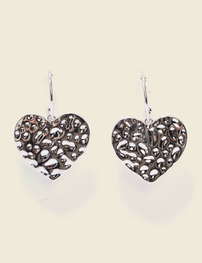 Boucles d'oreilles couleur argent femme