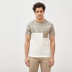 T-shirt manches courtes vert kaki homme