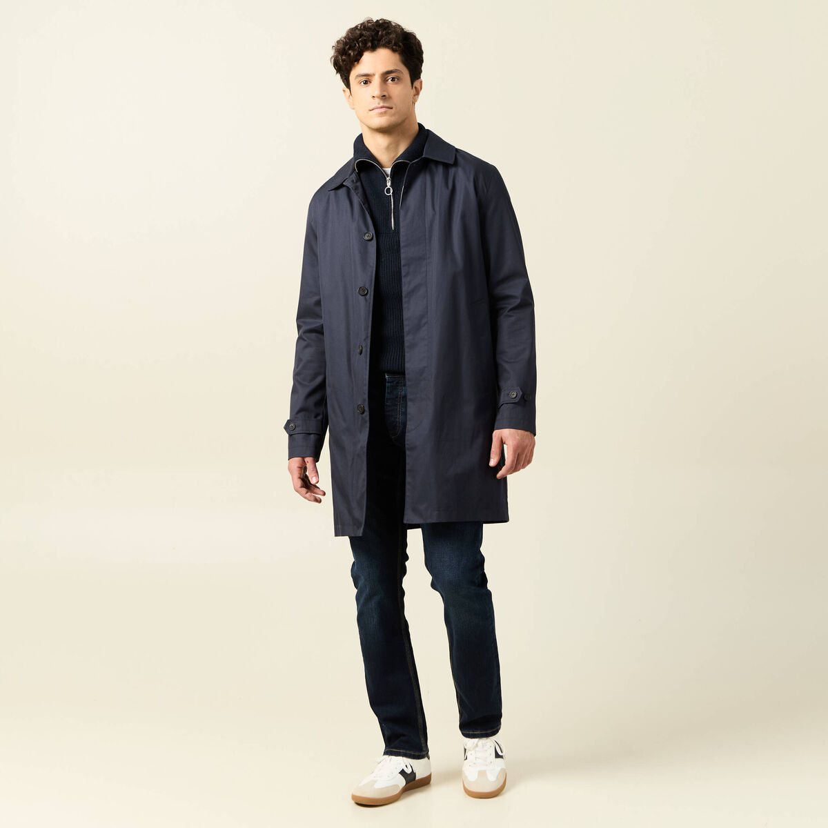 Jeans straight longueur 32 denim brut homme