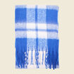 Écharpe à franges bleu femme