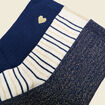 Lot 3 paires chaussettes bleu marine femme
