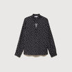 Blouse manches longues noir femme