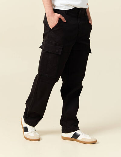 Cargo battle longueur 32 noir homme