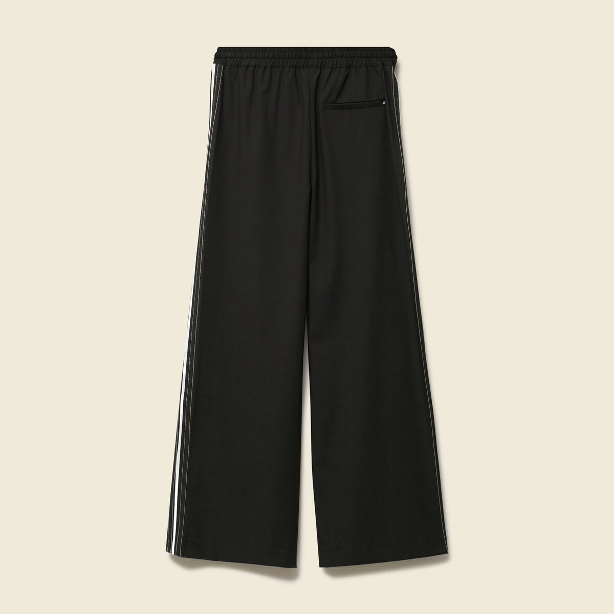 Pantalon taille haute fluide noir femme