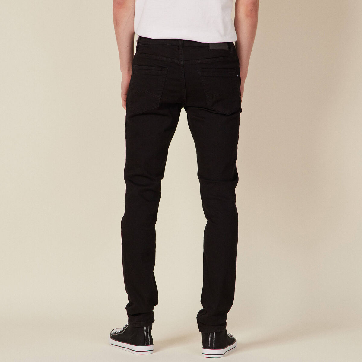 Jeans slim éco-respnsable denim noir homme