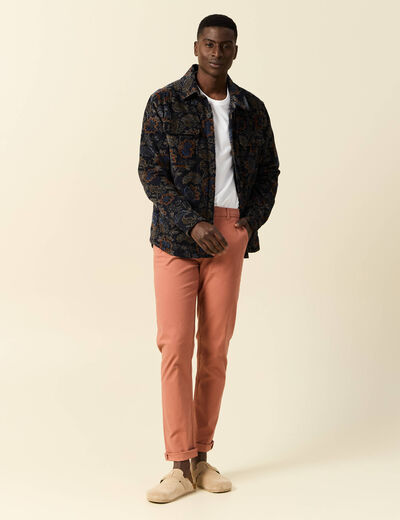 Pantalon chino longueur 32 vieux rose homme