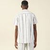 Chemise manches courtes ecru homme