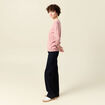 Pull manches longues rose pastel femme