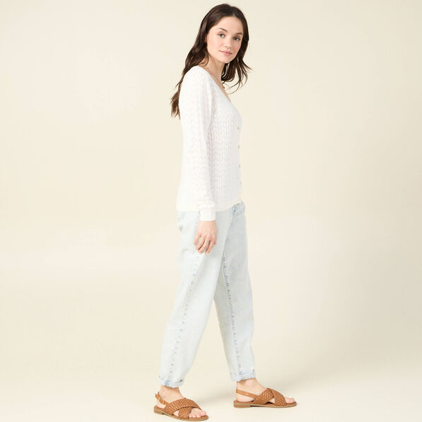 gilet eco responsable ecru femme Gilet éco-responsable ecru femme