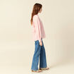 Chemise oversize manches longues fluides rose femme