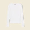 T-shirt éco-responsable ecru femme