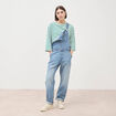Salopette en jean denim stone femme