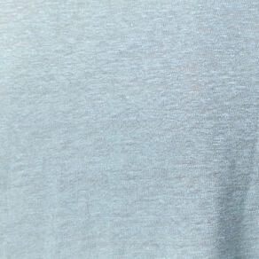 Polo en lin manches courtes bleu gris femme