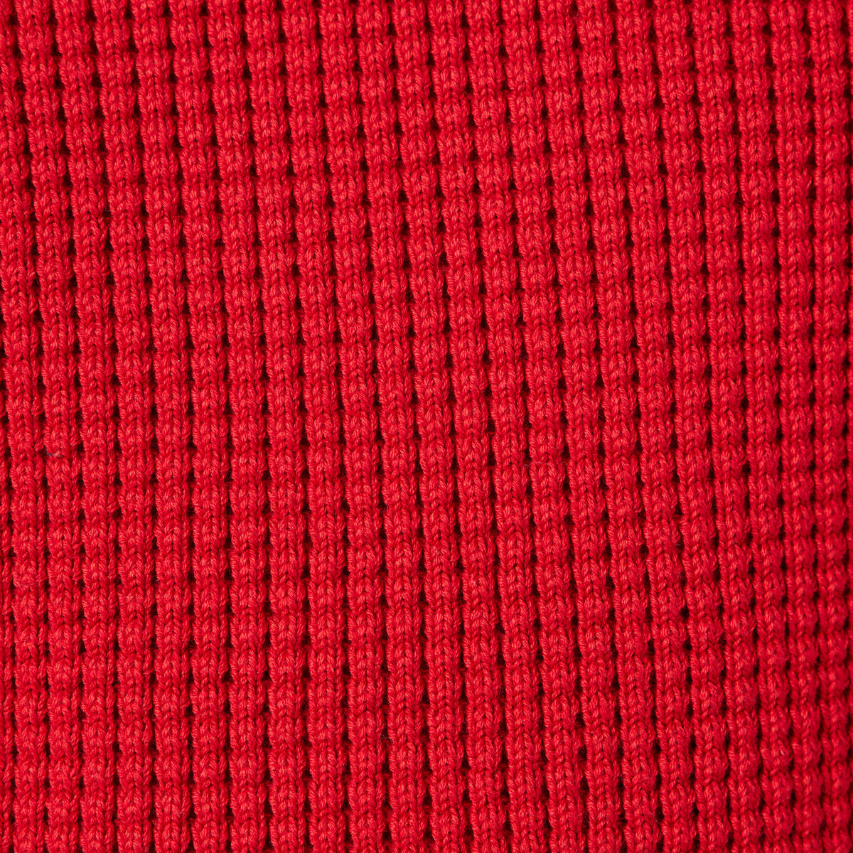 Pull manches longues col rond rouge fonc&eacute; homme