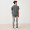 T-shirt manches courtes vert kaki homme